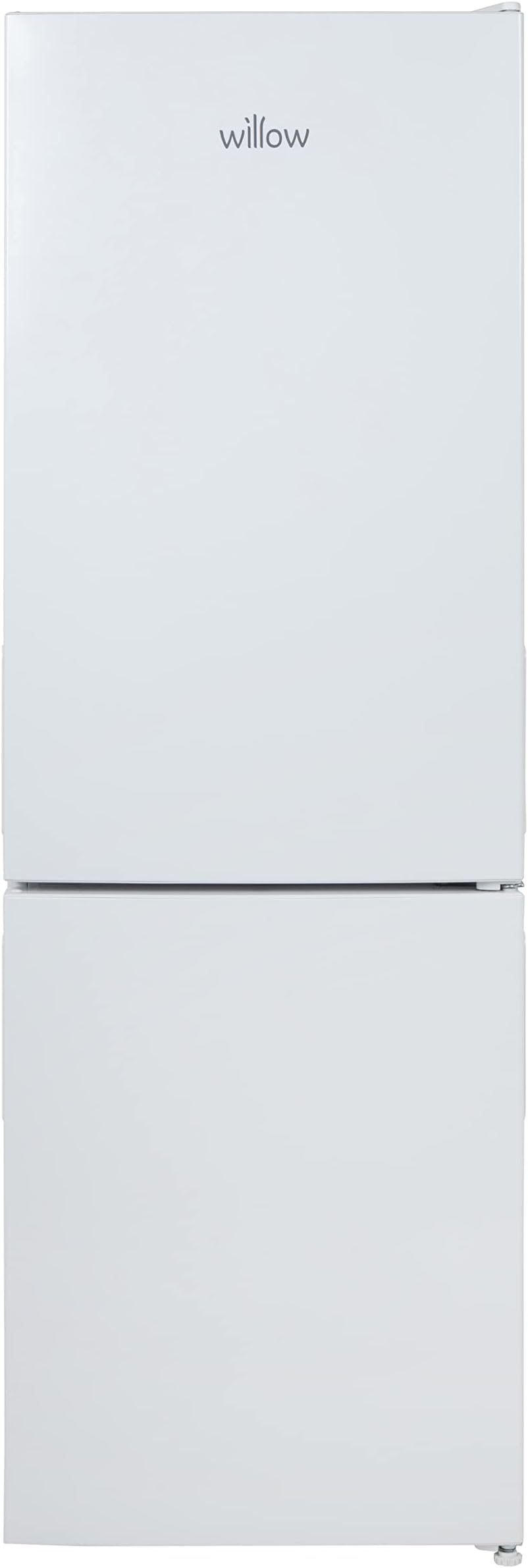 Willow WFF157W 157L Freestanding 70/30 Fridge Freezer with Adjustable Thermostat, Mark-Proof Finish, Low Frost, 2 Year Warranty - White
