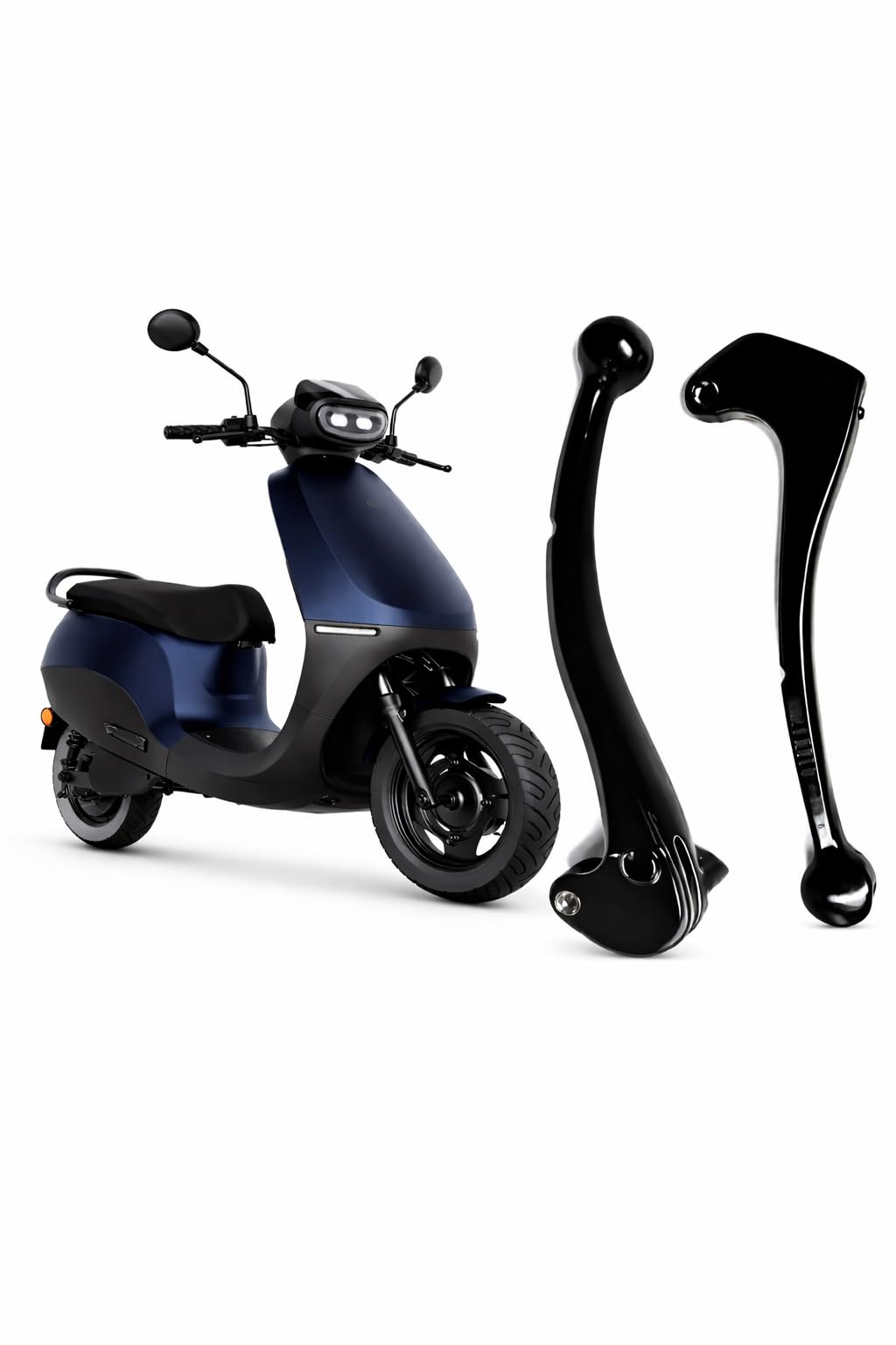 Ola S1x Only 2 Generation Scooter Clutch and Brake Handle Lever (Right and Left) (Black), Ola Drum Break Lever Set