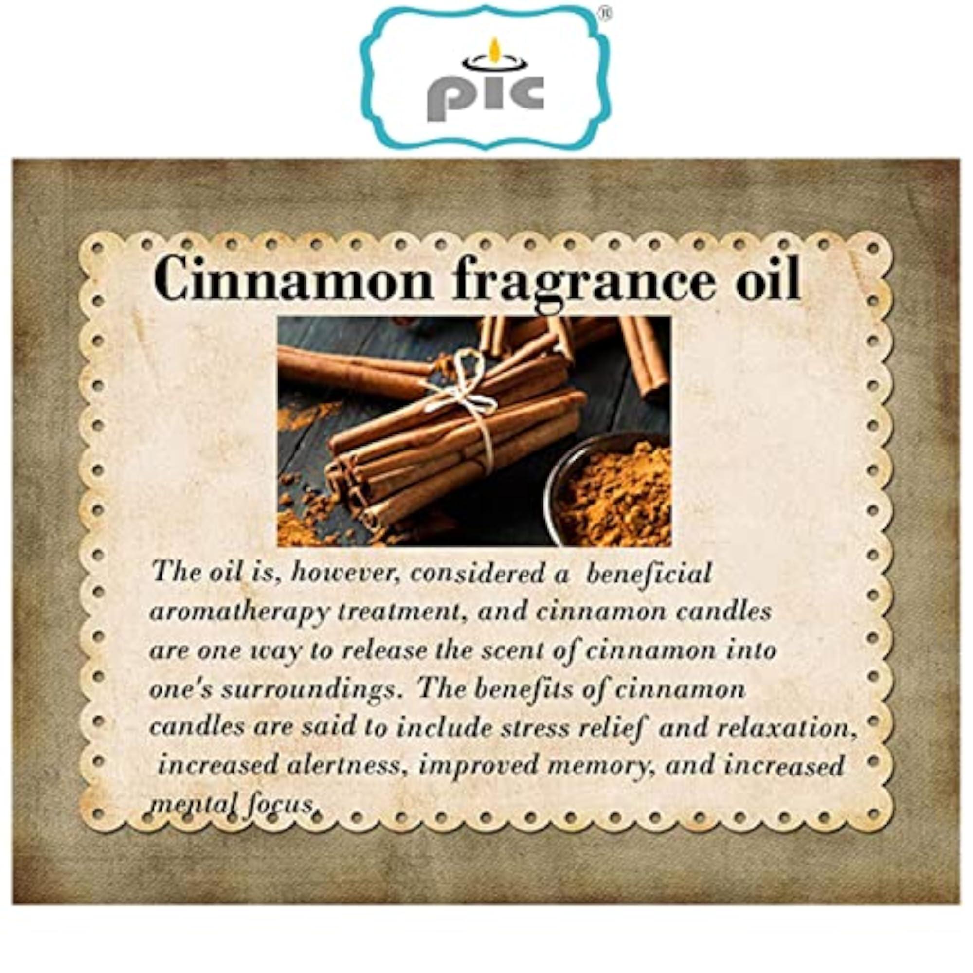 Cinnamon Scented Pillar Candle, Hand Poured Decorative Gift