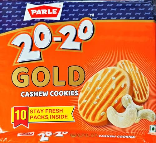 Parle 20-20 Gold Cashew Cookies, 1 kg Pack