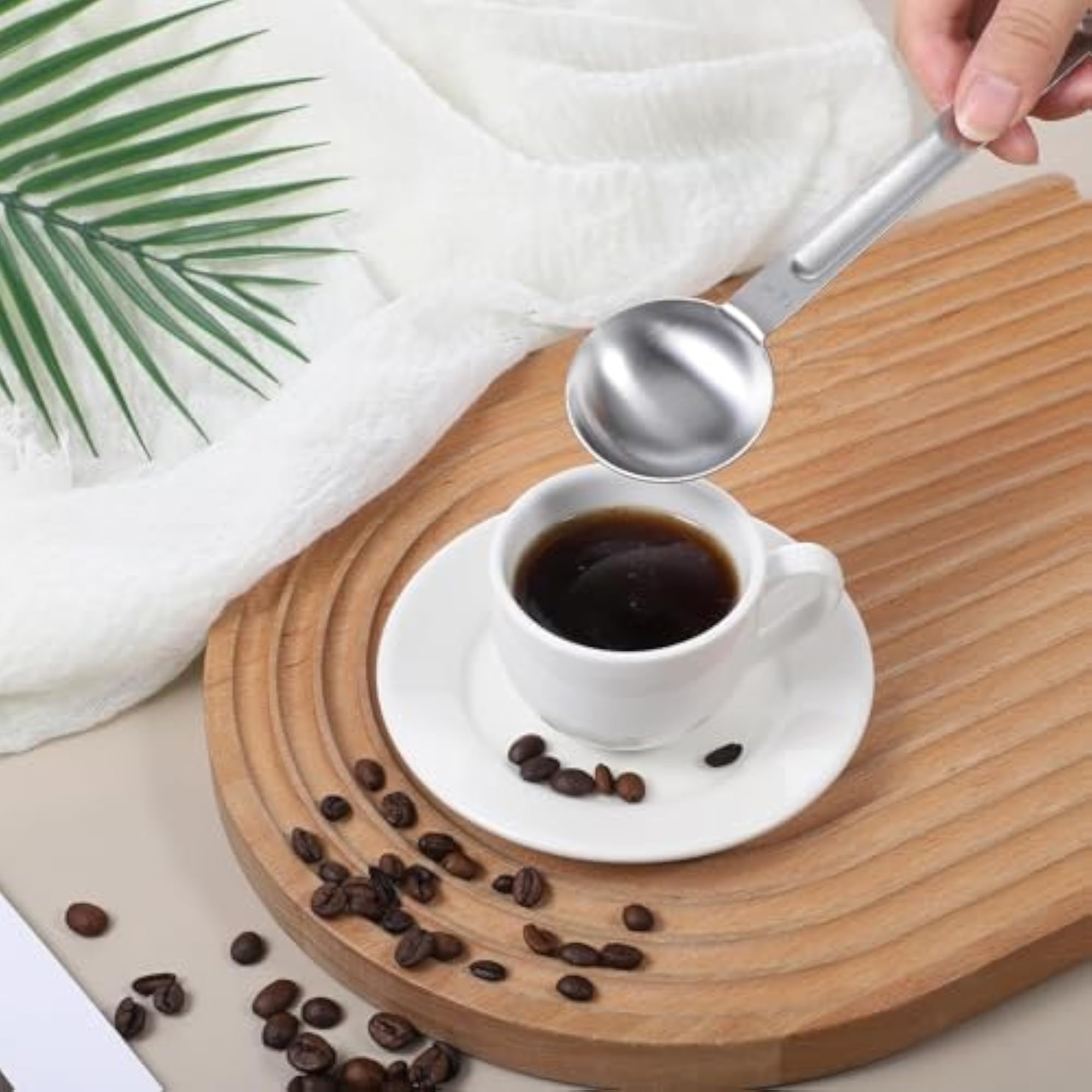 Stainless Steel Coffee Measuring Spoon, 1 TSP & 1 Tbsp