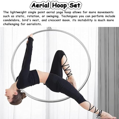 Aro Aéreo 85cm para Yoga Acrobacias miniatura 3
