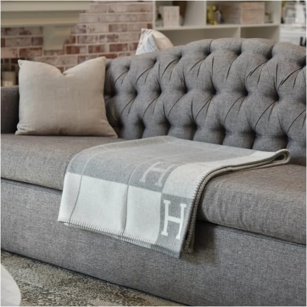 Luxusdecke aus Kaschmir & Wolle – Perfekte Kuscheldecke für Sofa & Sessel, Stilvoll und Wärmend, Ideal für Winter