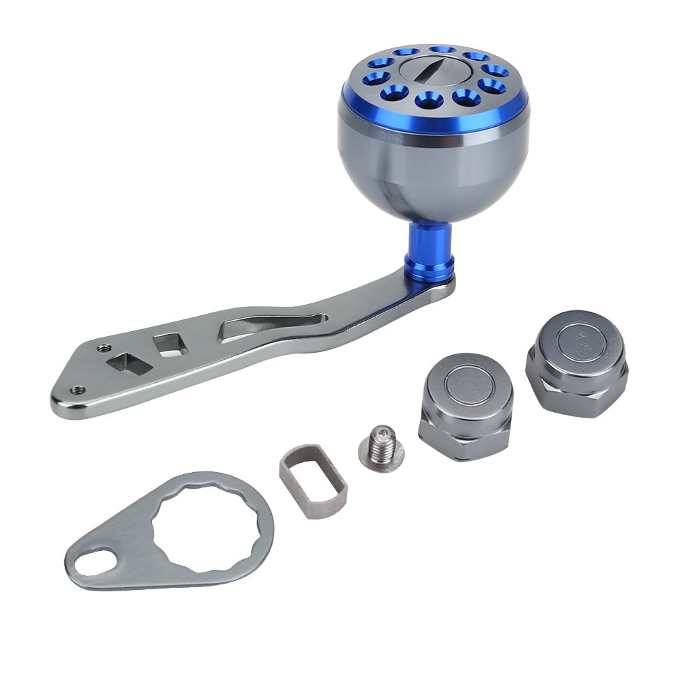 Fishing Reel Handle, Durable Metal Power Handle Replacement with Assembly Parts Baitcasting Reel Knob Grip for Anglers Freshwater Saltwater Fishing : Sports & Outdoors