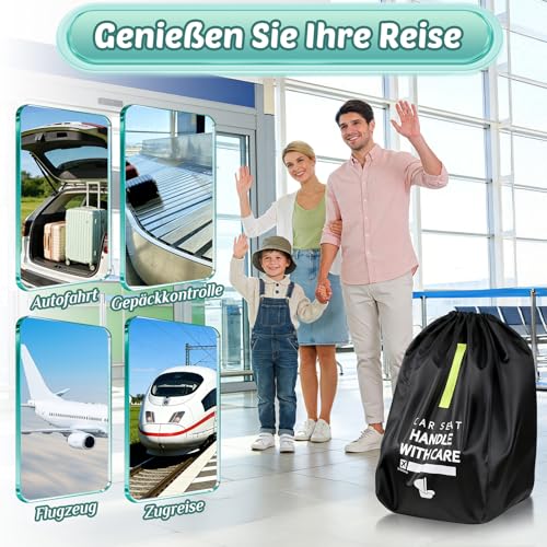 Transporttasche Kindersitz Flugzeug: Kindersitz Tasche für Babyschale, Transporttasche Buggy Tasche Schutzhülle für Kinderwagen Autositz Car Seats, Travel Essentials Baby Erstausstattung Neugeborene