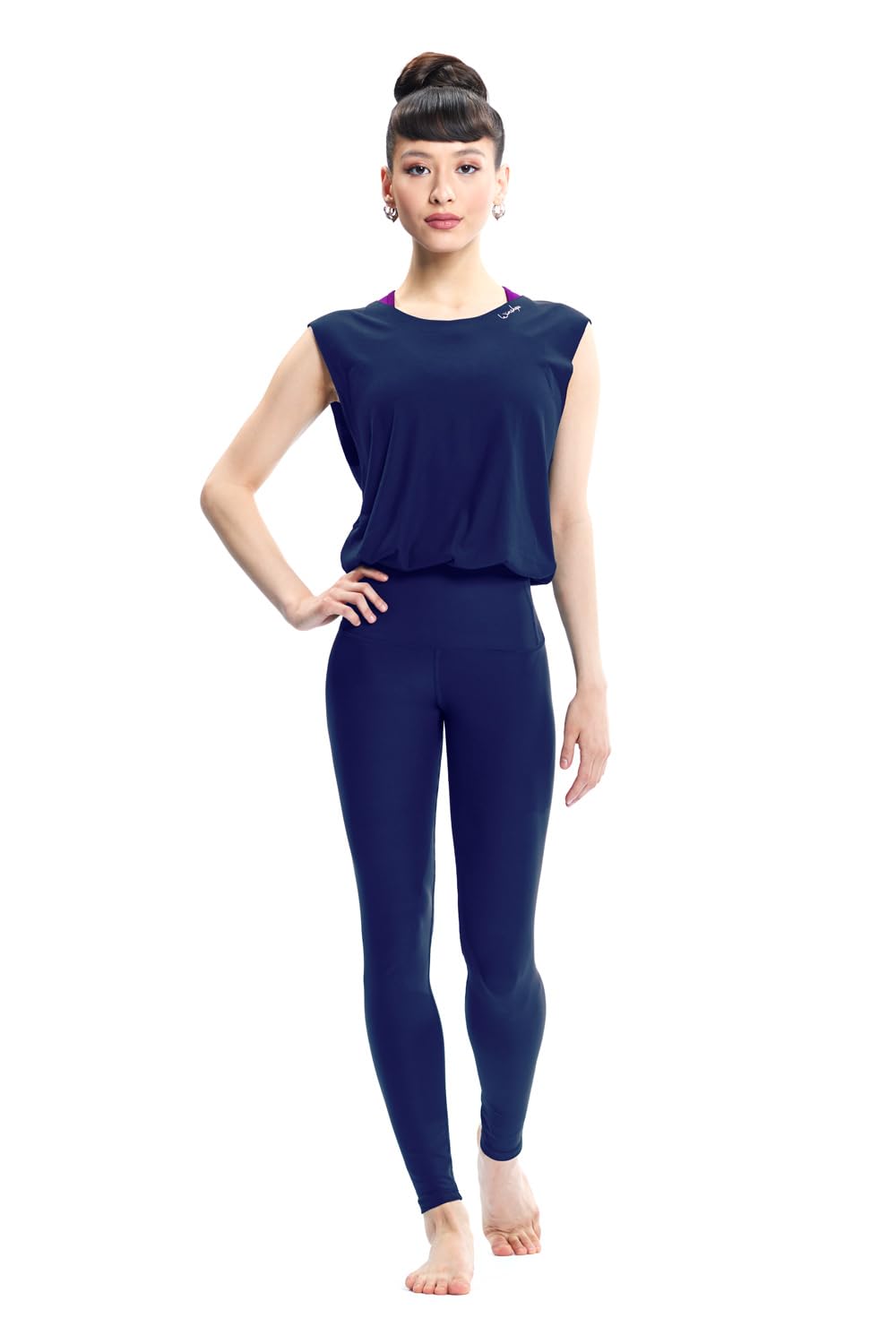 Winshape Damski Functional Comfort kombinezon JS102LSC, JS102LSC-DARK-BLUE-M