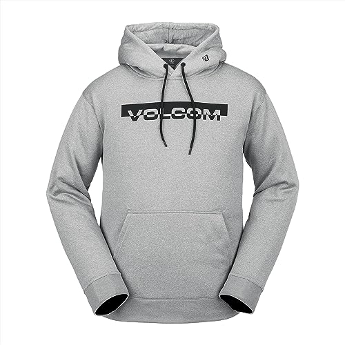 Image of Volcom Men's Hydro Fleece Riding Hoodie - Water-repellent Sweatshirt With Storm Hood & Thumbholes