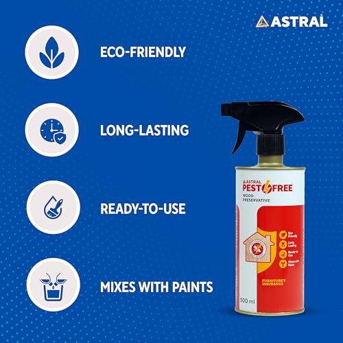 Image of Astral Pestofree Eco-Friendly Termite Killer 500ml | Protective & Preventive Formula for Termite, Borer & Insects | DIY Spray for Home, Office, Kitchen