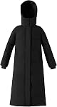 Womens Winter Warm Down Coats Hooded Thicken Elegant Puffer Parkas Maxi Long Zip Jackets Anoraks in Candy Color Multicolor