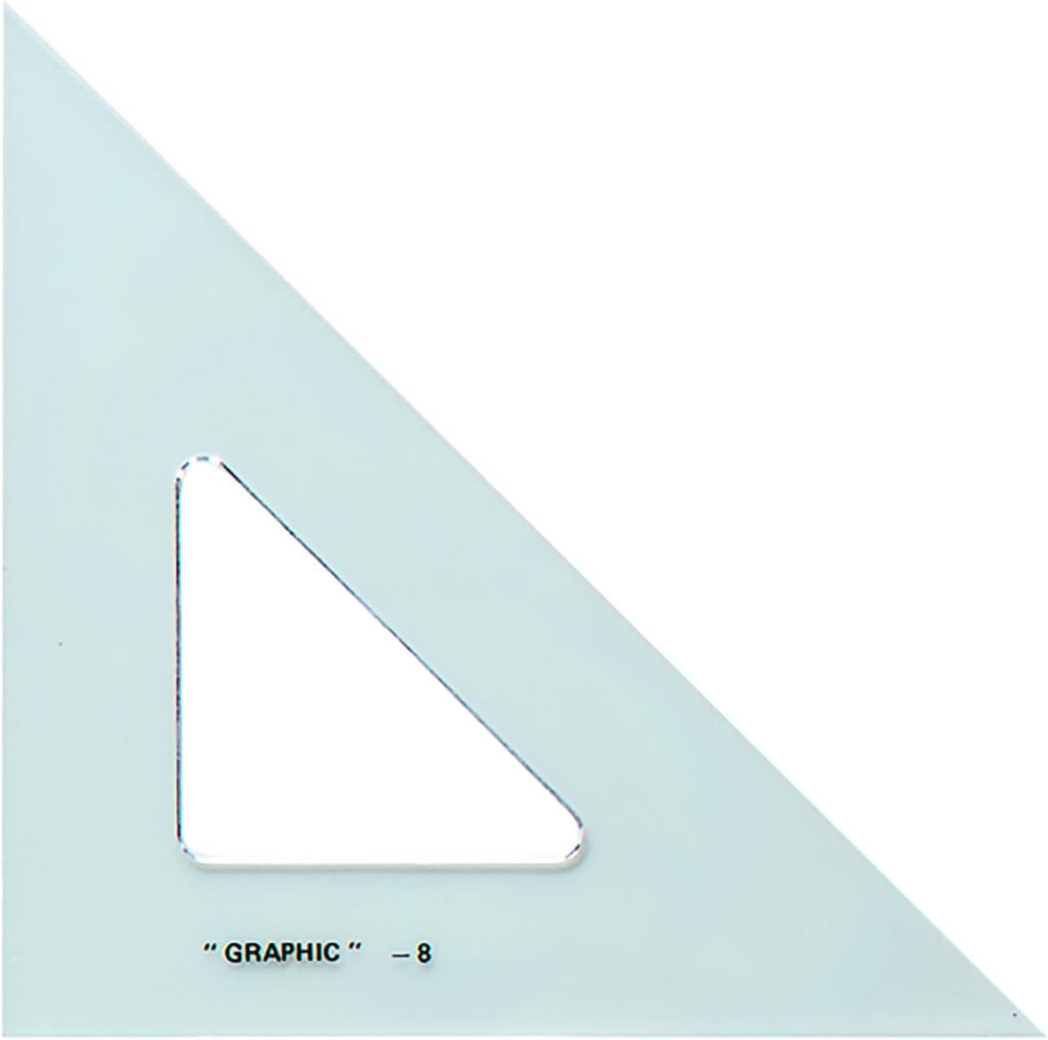 ALVIN 4 inches Transparent Academic Acrylic Triangle