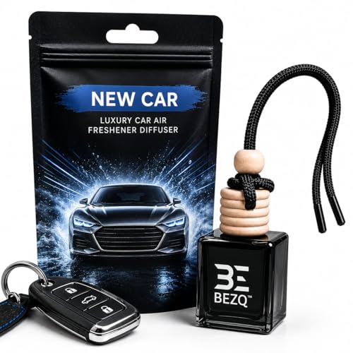 BEZQ Car Fragrances NEW CAR Inspired Car Air Freshener for Men Diffuser Scent Luxury Ornament Long Lasting (NEW CAR)
