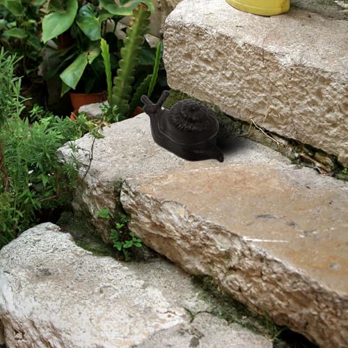 Boîte à clés décorative en fer forgé noir style escargot traditionnel - 5