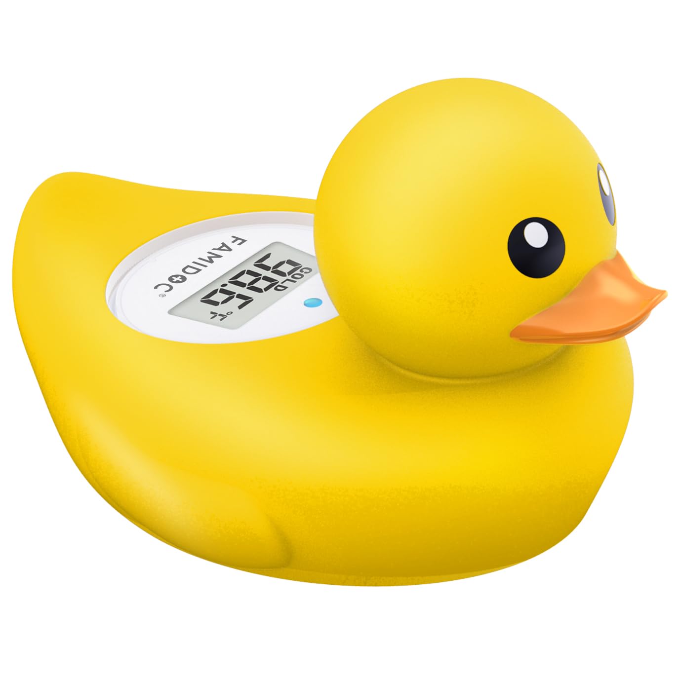 Baby Bath Thermometer Famidoc FDTH-V0-22 Water Temperature Test Floating on Water and Room Digital Bath tub Thermometers Duck Bath Thermometer Baby Safety New Upgraded