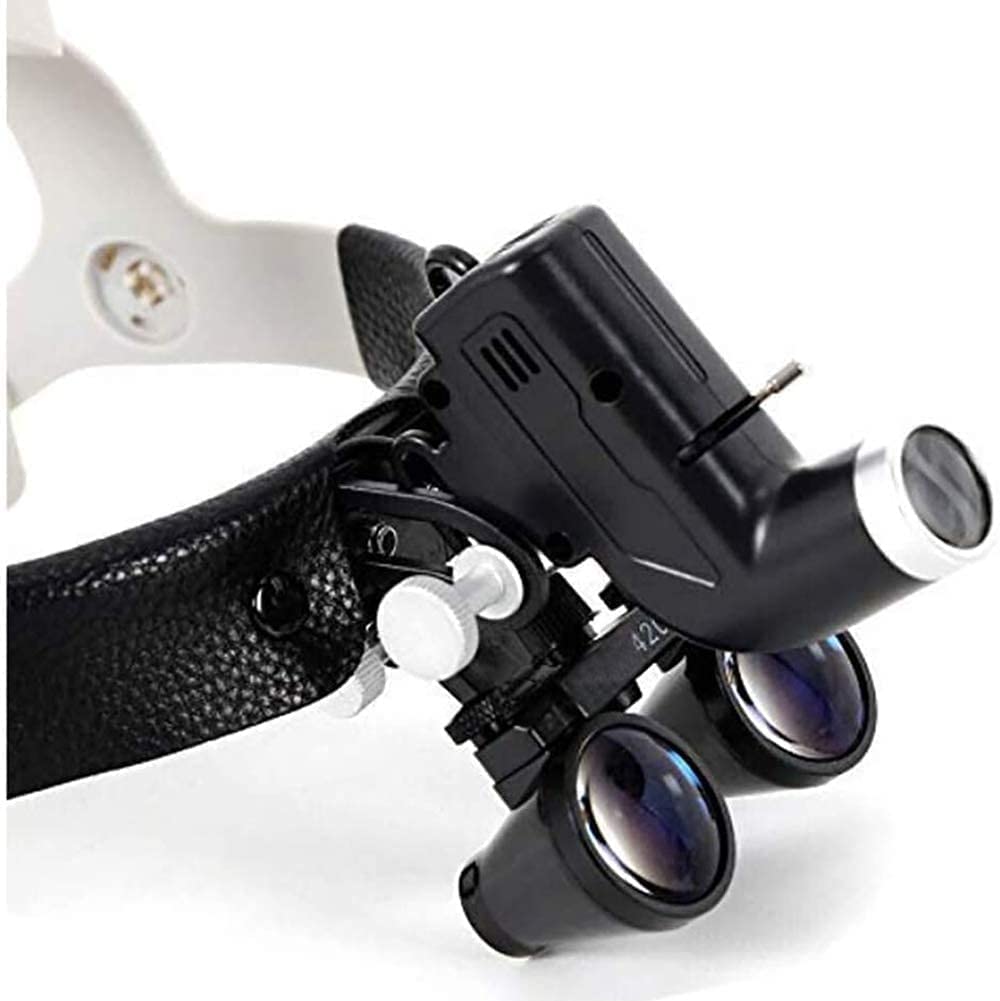 Lupa Binocular De 2,5X Y 420 Mm con Diadema Y Frontal.