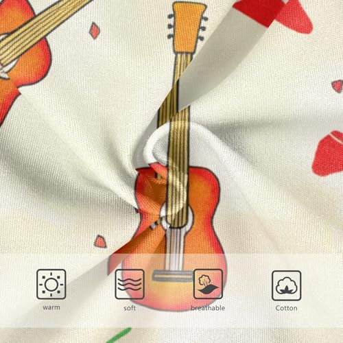 Girls Underwear Toddlers 2t Cotton Cute Panties Girl Animal Briefs Underpants Mexican Style Guitars Beige3