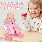 WanderGo Baby Doll Clothes for 35-43 cm Dolls, 6-Piece Outfit Including Vest + Top + Pants +1 Pair of Socks +2 Clothes Hangers, Little Bear Doll Clothes for 14-18 Inch Dolls (Doll Not Included) - Image 7