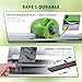 CGOLDENWALL 4-in-1 A4 Rotary Paper Cutter with 4 Blades, for Craft DIY, 12 Sheets, Straight Perforated Line, 12.6