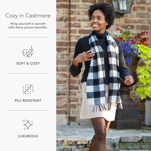 Fishers Finery Women's 100% Pure Cashmere Winter Scarf3