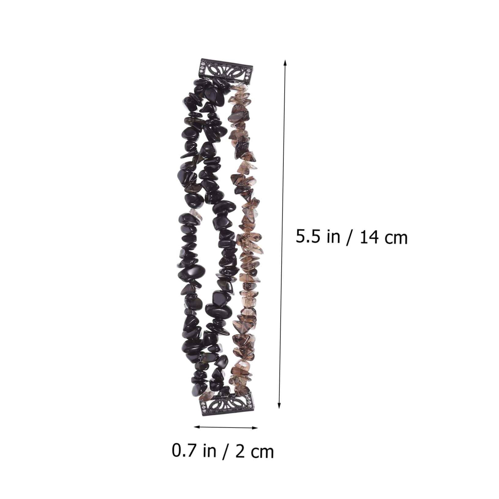 Hemobllo 2 Pièces Bracelet Bracelet Élastique De Montre Ceinture Délicate Montres Reloj Inteligente En Pierre Naturelle Respectueux De La Peau