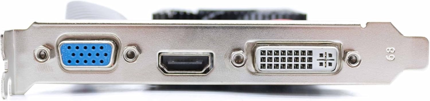 SIMPLETEK - Scheda Video GT730 4GB DDR3 | Low Profile Dual Bracket e Driver inclusi | HDMI - DVI - VGA per PC SFF Case Piccoli