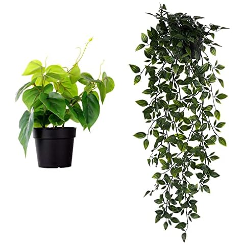 Bundle of LuckyGreenery Artificial Bougainvillea and Artificial Ivy Cover
