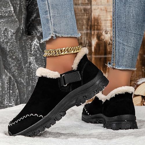 Botas de nieve de invierno ligeras con forro polar para interior y exterior 4