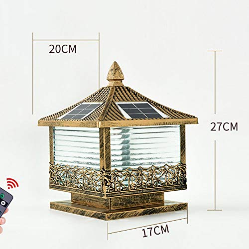 Lampe murale de villa solaire haut de gamme pour piliers et colonnes de prestige - 8