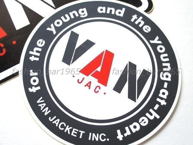 Amazon.co.jp: VAN JAC ヴァンヂャケット 定番ロゴ 丸VAN & 黒