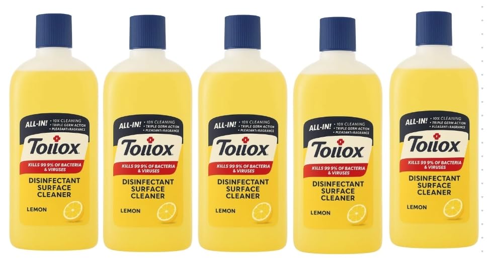 Image of Toilox Floor Cleaner Liquid 500ml - Pack of 5 (5 X 500ml) | Removes Tough Stains & Provides Freshness