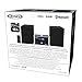 Jensen JBS-210 3-Piece Modern Compact Bluetooth Stereo Shelf System, CD Player, Digital AM/FM Stereo with Speakers, Aux-in, & Remote Control Included (Black/Silver)