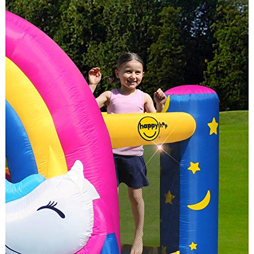 Happy Hop Fantasy Unicorn Inflatable Bouncer with Music Sounds, Multicoloured (8004) - Image 4