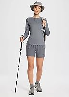 Vista 4 de baleaf womens Soft 03-jaspeado gris claro