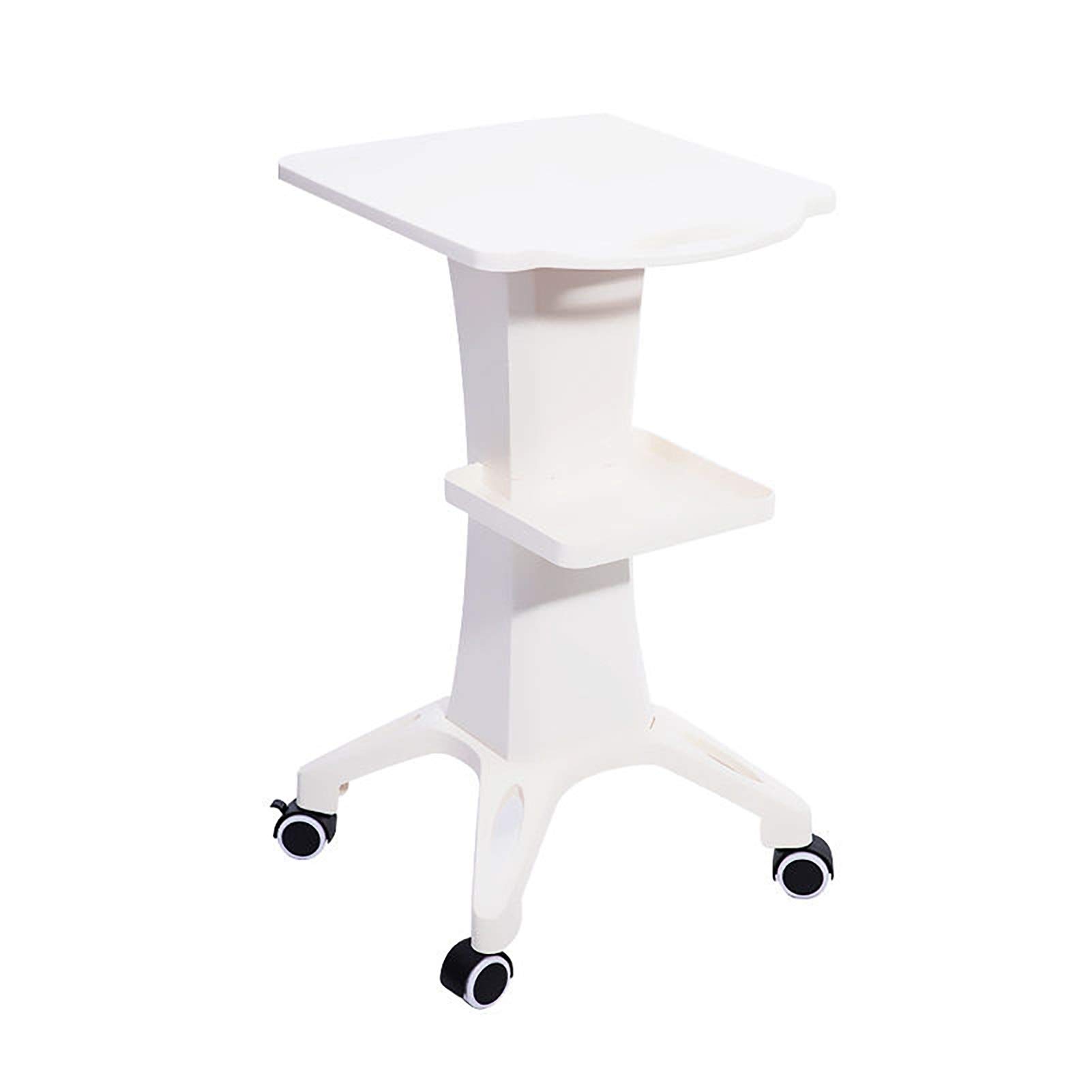 asdchZen Utility Cart Organizer Service Cart Beauty Utility Cart White Beauty Utility Cart For Spa, Portable Rolling Utility Cart Hand Trolley On Wheels, Small Pvc Stora