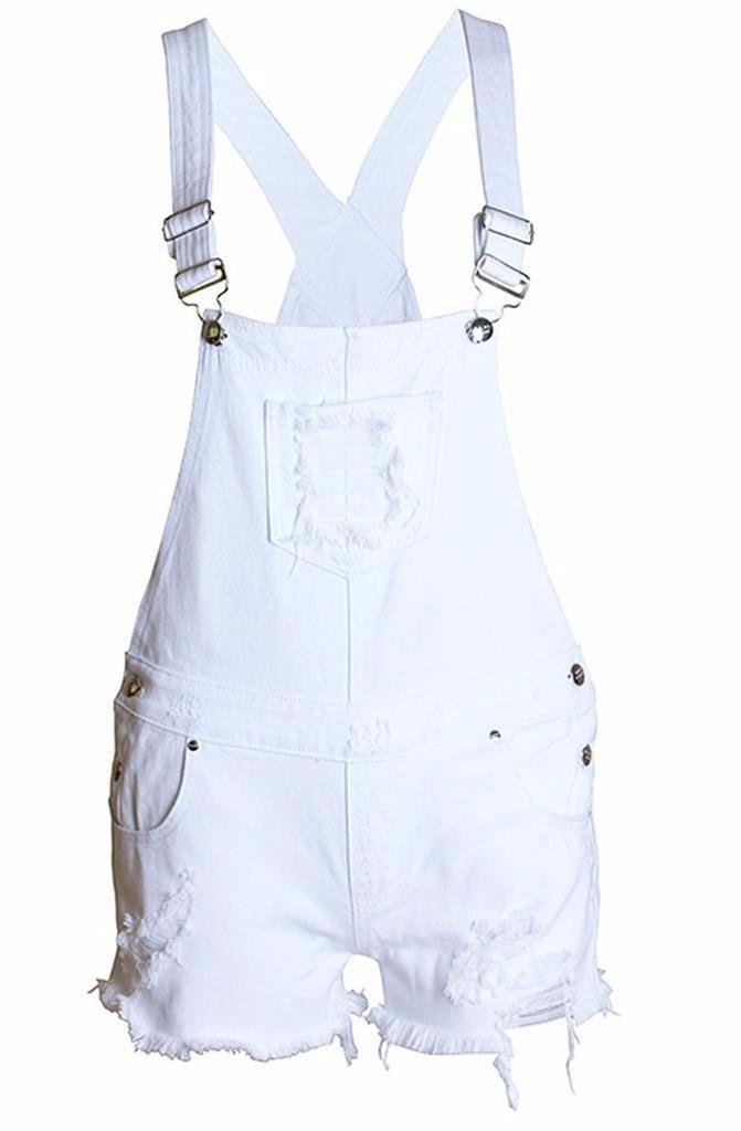 LIREROJE Women's Casual Ripped Romper Jumpsuit Shortalls Jeans Bodysuit