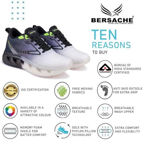 Image of BERSACHE Premium Sports,Walking,Gym,Cricket, Trending Running Shoes for Mens /Boys