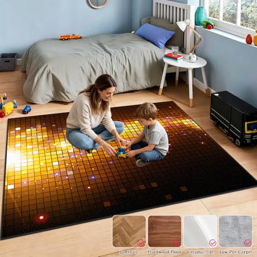 Tapis de sol salle de jeu antidérapant pour chaise