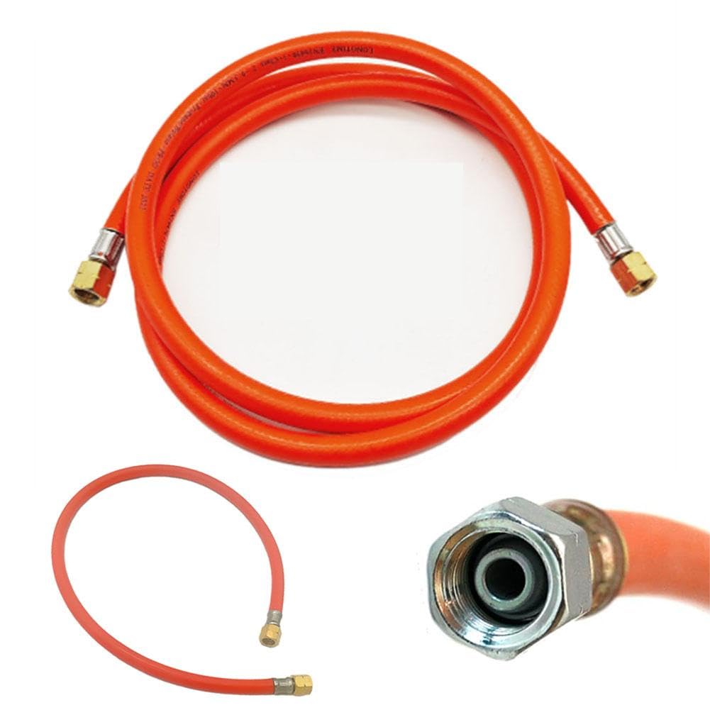 Generisch Tubo di propano per camper, roulotte, camper, tubo del gas 80 cm, attacco tubo del gas da 1/4"