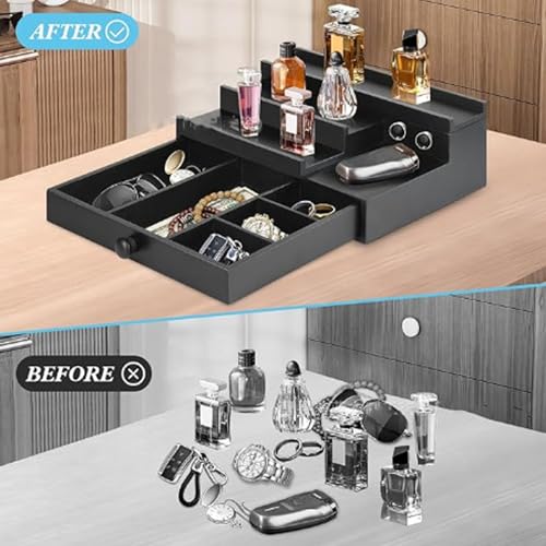 Organiseur de parfum contre le désordre, support à trois niveaux