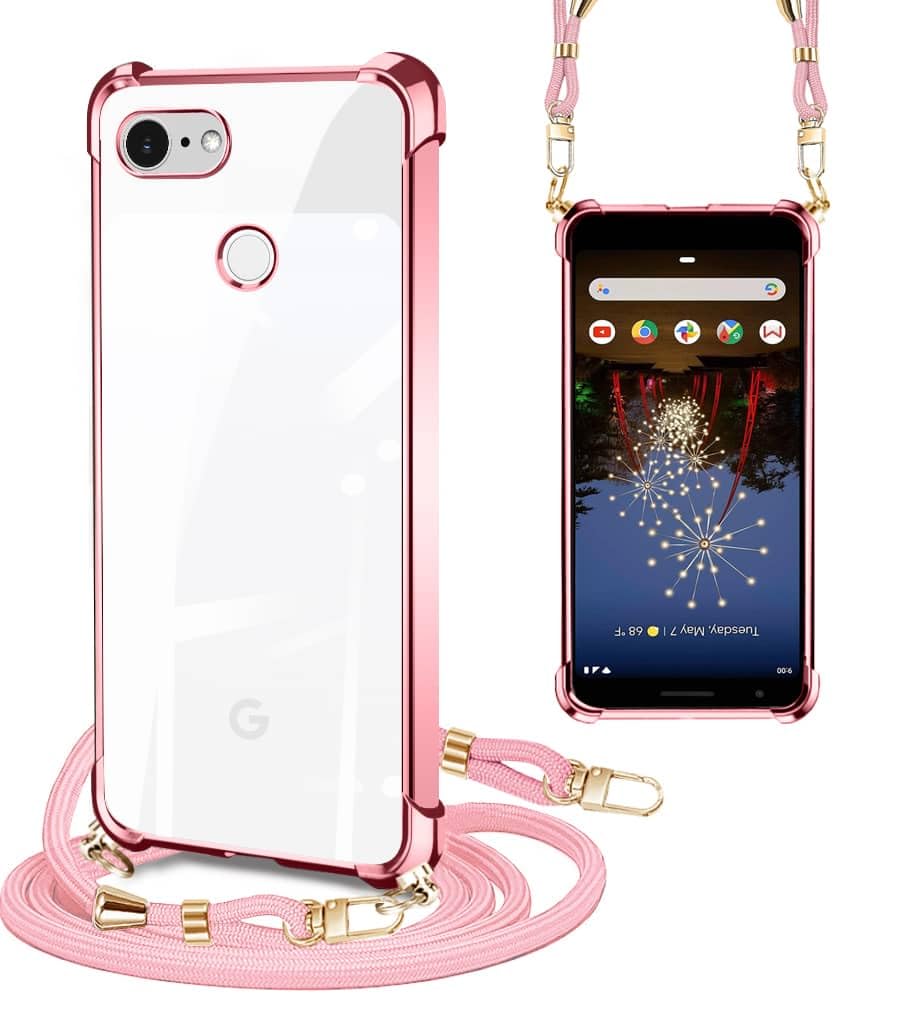 Google Pixel 3a ピンク 未使用 箱付き　スマホケース付き Google Pixel 3 Pixel3a ケース スマホケース リング付き おしゃれ