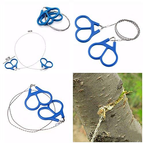 Zeagro Outdoor Emergency Stainless Steel Scroll Wire Saw Hiking Camp Survival Tools 1PC