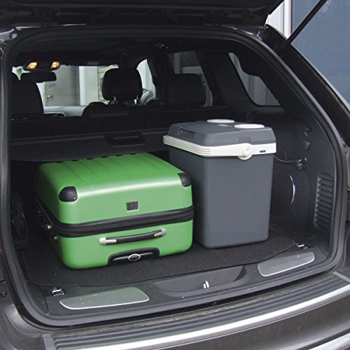 Foto von Dino KRAFTPAKET 131001 Kühlbox 12V 230V (WÄRMT & KÜHLT) HÖHE: 44cm GRÖSSE: 32-Liter (28L netto) Elektrische Kühlbox für Auto Boot Camping, Elektrokühlbox mit ECO-Modus, Grau