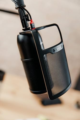 Miniatura 7 de CHERRY UM POP FILTER Máscara Shield para Cherry UM Microphone Series 3.0 6.0 9.0. Perilla ajustable para podcast personalizado, transmisión, juegos