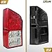USR 05-12 R51 SUV Tail Light – Rear Tail Lamps (Left + Right) Pair - Compatible with 2005-2012 Nissan Pathfinder Sport Utility Vehicle All Models LE SE and S (LIGHT SMOKE LENS w/BLACK CHROME HOUSING)