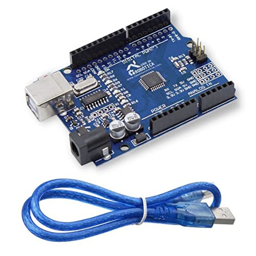 Placa Uno R3 Smd Atmega328 CDR + Cabo USB para Arduino
