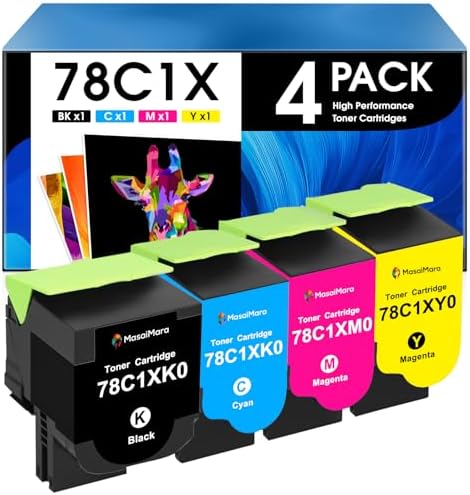 Toner Magenta Lexmark Toner Magenta Compatibile Per Lexmark CX410de CX510de - Cartuccia XL Alternativa, Nuovo Originale Cartuccia Magenta PR7442664 - Foto 2