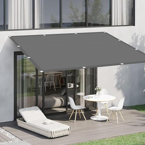Toldo rectangular para patio al aire libre que bloquea el 98% de rayos UV