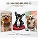 Jkjhbhged S Blind Dog Harness Guiding Device, Prevent Collision & Build Confidence Blind Dog Accessories, Blue