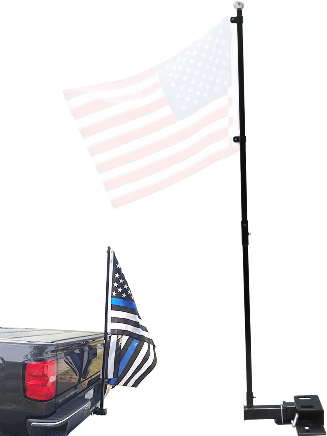 LABFROMARS Flag Pole Holder Flag Pole for Truck Tailgate