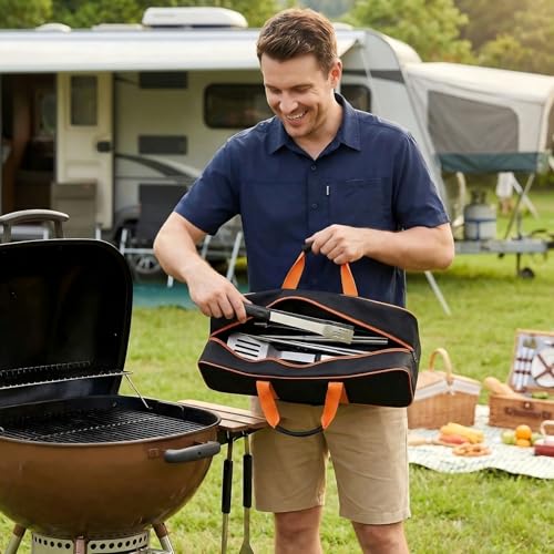 Bolsa para herramientas de parrilla resistente y de gran capacidad miniatura 2