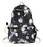 Roffatide Cartoon pochacco estampado cheque de todo el cuerpo mochilas casuales de gran capacidad mochilas portátiles mochilas de viaje mochilas de bicicletas mochilas de senderismo mochilas negras